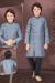 Picture of Graceful Silk Light Steel Blue Kurtas