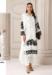 Picture of Georgette Off White Straight Cut Salwar Kameez