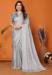 Picture of Gorgeous Georgette Light Grey Saree