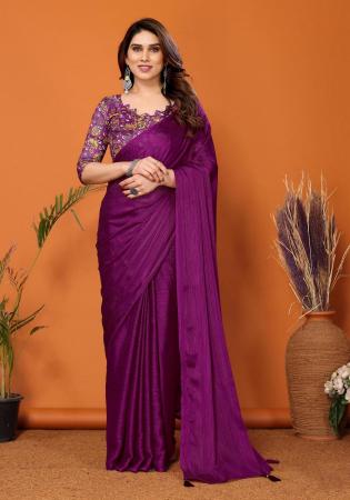 Picture of Beautiful Georgette Maroon Saree