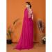 Picture of Charming Georgette Medium Violet Red Saree