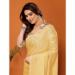 Picture of Good Looking Georgette Khaki Saree