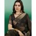 Picture of Splendid Organza Dark Olive Green Saree