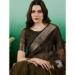 Picture of Radiant Organza Dark Olive Green Saree