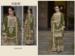 Picture of Chiffon Dark Olive Green Straight Cut Salwar Kameez