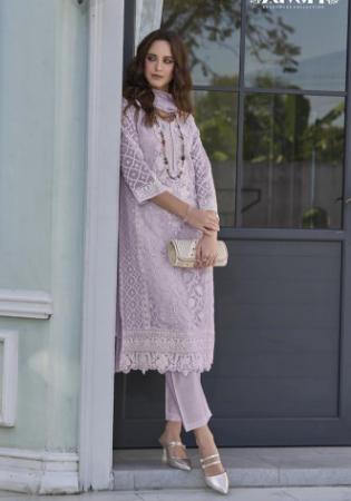 Picture of Organza Light Slate Grey Readymade Salwar Kameez