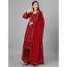 Picture of Admirable Georgette Maroon Anarkali Salwar Kameez