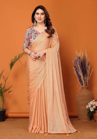 Picture of Charming Silk Dark Salmon Saree