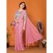 Picture of Amazing Silk Pale Violet Red Saree