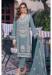 Picture of Georgette Light Slate Grey Straight Cut Salwar Kameez