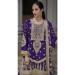 Picture of Magnificent Chiffon Purple Straight Cut Salwar Kameez