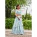 Picture of Satin & Silk Light Steel Blue Lehenga Choli