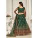 Picture of Bewitching Net Dark Olive Green Lehenga Choli