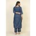 Picture of Cotton & Silk Dark Slate Grey Kurtis And Tunic