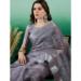 Picture of Exquisite Organza Slate Grey Saree