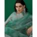 Picture of Well Formed Organza Medium Aqua Marine Saree