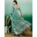 Picture of Well Formed Organza Medium Aqua Marine Saree