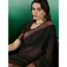 Picture of Fine Organza Black Saree