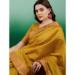 Picture of Gorgeous Organza Golden Rod Saree