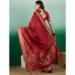 Picture of Elegant Organza Fire Brick Saree