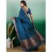 Picture of Splendid Organza Midnight Blue Saree