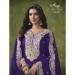 Picture of Silk Midnight Blue Straight Cut Salwar Kameez