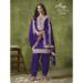 Picture of Silk Midnight Blue Straight Cut Salwar Kameez