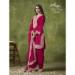 Picture of Ideal Silk Dark Red Straight Cut Salwar Kameez