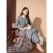 Picture of Shapely Cotton Slate Grey Readymade Salwar Kameez