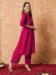 Picture of Wonderful Georgette Dark Red Kurtis & Tunic