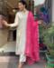 Picture of Excellent Georgette Off White Kurtis & Tunic