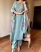 Picture of Delightful Georgette Light Slate Grey Kurtis & Tunic