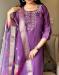 Picture of Gorgeous Georgette Medium Purple Kurtis & Tunic