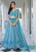 Picture of Graceful Net Dark Cyan Lehenga Choli