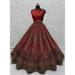 Picture of Charming Chiffon Red Lehenga Choli