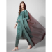 Picture of Beautiful Cotton Sea Green Readymade Salwar Kameez