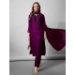 Picture of Pleasing Cotton Purple Readymade Salwar Kameez