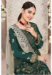 Picture of Georgette Sea Green Straight Cut Salwar Kameez