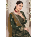 Picture of Georgette Dark Slate Grey Straight Cut Salwar Kameez