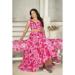 Picture of Taking Silk Hot Pink Lehenga Choli