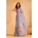 Picture of Pleasing Georgette Silver Saree