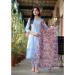 Picture of Ideal Silk Light Blue Readymade Salwar Kameez