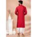 Picture of Fine Chiffon Dark Red Kurtas