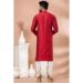 Picture of Fine Chiffon Fire Brick Kurtas