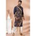 Picture of Magnificent Chiffon Navy Blue Kurtas