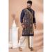 Picture of Exquisite Chiffon Navy Blue Kurtas