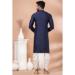 Picture of Exquisite Chiffon Navy Blue Kurtas