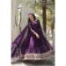 Picture of Delightful Georgette Purple Readymade Gown