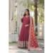 Picture of Beauteous Georgette Brown Readymade Gown