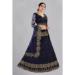 Picture of Resplendent Net Midnight Blue Lehenga Choli